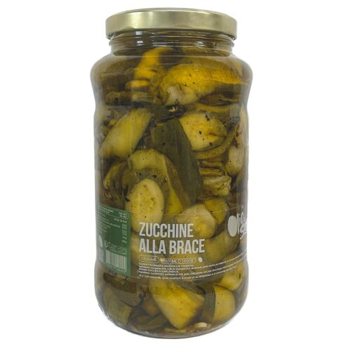 Légumes - Zucchine alla brace - Courgettes braisées sous huile de tournesol (2800g)