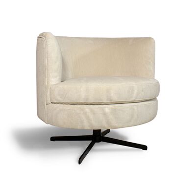 POLTRONA GIREVOLE IN
ECRU CORDUROY
CASPER 75X75XH68.5CM