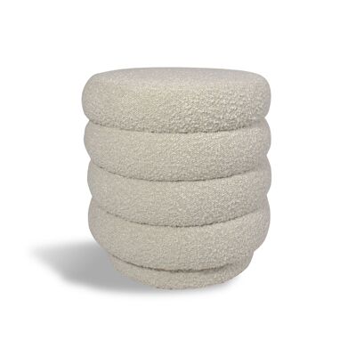 Pouf pivotant tissu en
bouclette beige
44.5x44.5x45cm linus