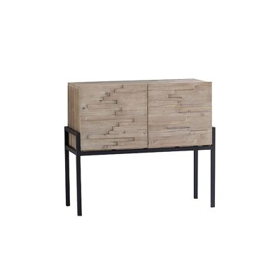 2-DOOR PINE SIDEBOARD
RECYCLED BLACK METAL LEGS
95X40XH85CM KRISTEN