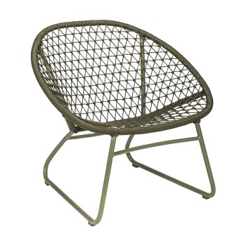 Fauteuil lounge outdoor
 bao bao tresse - vert
 olive 75x71.5x72.5cm 1