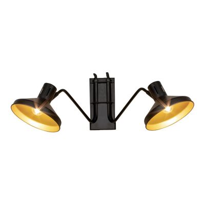 DOPPIO APPARECCHIO IN
METALLO NERO E DORATO
SERPENTE 65X44XH28CM