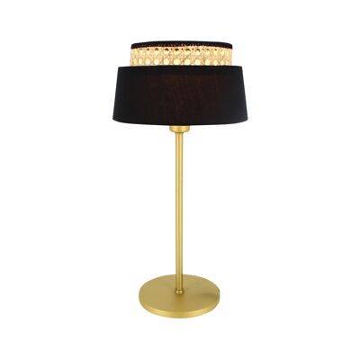METAL TABLE LAMP
 BLACK AND GOLD H41CM
 AVERO
