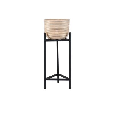 BOTE CACHE MEDIANO LIMA -
RATÁN - PATAS DE METAL NEGRO
30X32X66/78CM