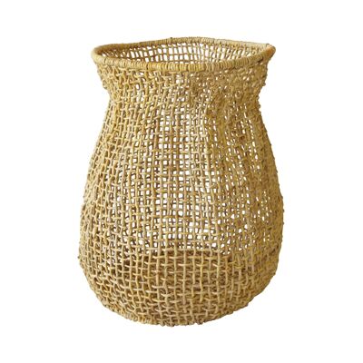 FIBER BASKET/POT COVER
 DABACA NATURAL COLOR
 Ø42XH50CM ABACA