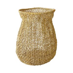 Panier/cache pot fibre
 dabaca couleur naturelle
 ø42xh50cm abaca