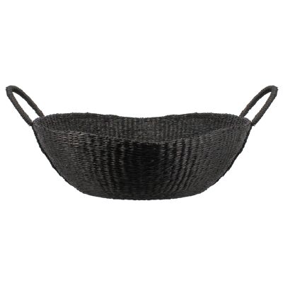 MAXI BASKET IN REED OF
 BLACK SEA Ø60X27CM HANOI