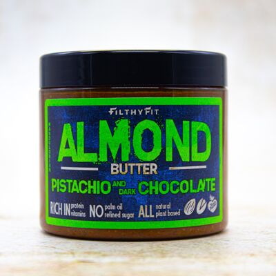 Almond butter with pistachio and dark chocolate 190g
