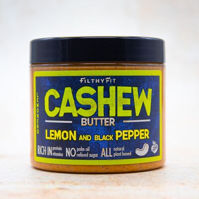 Cashewbutter mit Zitrone und schwarzem Pfeffer 190g