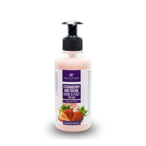 Hands & Foot Cream Strawberry & Cream, 250 ml