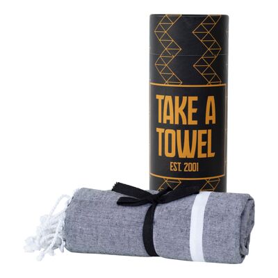 Nehmen Sie ein Handtuch Hamamdoek zwart goud TAT 5-4