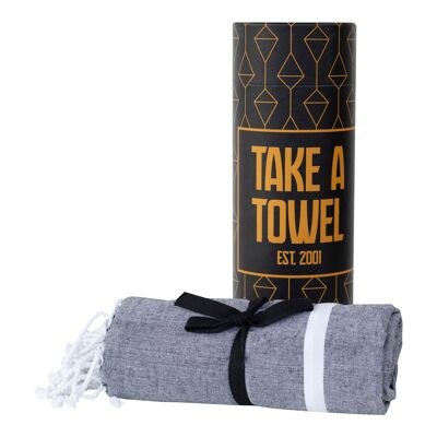 Nehmen Sie ein Handtuch Hamamdoek zwart goud TAT 5-5