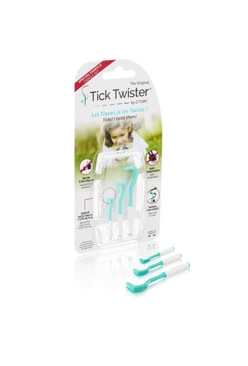 Présentoir de 12 blisters de tire-tiques "Set Humain" Tick Twister® 2