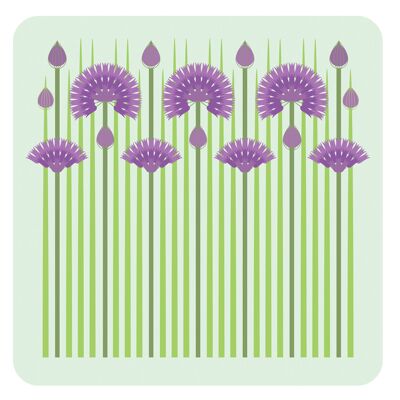 Chives table mat 222mm x 222mm square