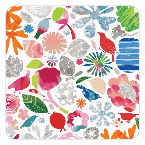 Blossom table mat 222mm x 222mm square