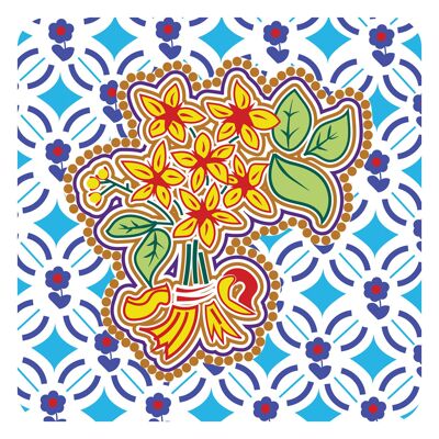 Joyous table mat 222mm x 222mm square