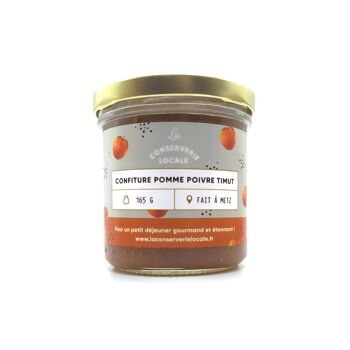 Confiture Pomme Poivre Timut Bio 165g