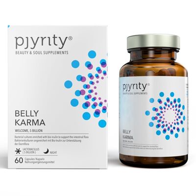 Belly Karma - probiotics, intestinal health, weight loss, irritable bowel, intestines, bacterial cultures, bacteria, inulin, laxatives, bikini figure