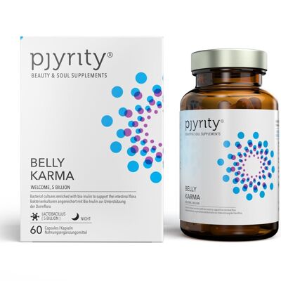Belly Karma - probiotics, intestinal health, weight loss, irritable bowel, intestines, bacterial cultures, bacteria, inulin, laxatives, bikini figure