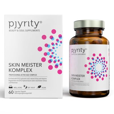 Complexe Skin Meister - capsules de beauté de l'intérieur acide hyaluronique Q 10 anti-âge bien vieillir yoga soins anti-rides yoga