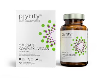 Complexe Oméga 3 - végétalien. Gardez le débit. À base d'algues, vision normale, vitamines, fonction cardiaque, cholestérol, DHA, EPA, gélule 1