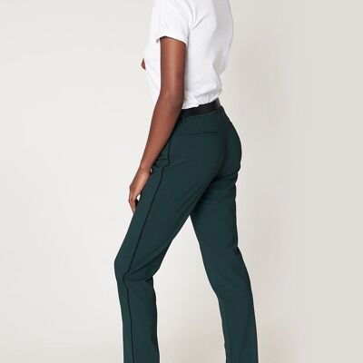 Pantalon tailleur New-York Vert Bouteille