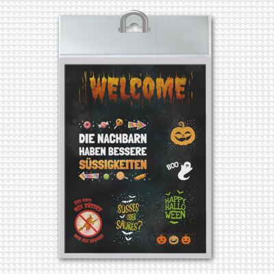 Halloween Kühlschrankmagnete im 8er Set