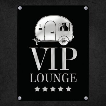 Enseigne en métal VIP Lounge Caravan 4