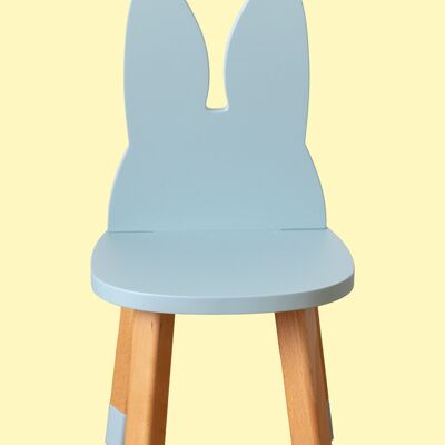 Chaise lapin bleue