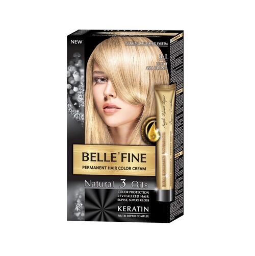 Permanent Hair Color Cream Belle`Fine # 8.1 - Light Ash Blond
