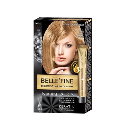 Permanent Hair Color Cream Belle`Fine # 9.3 - Honey Amber