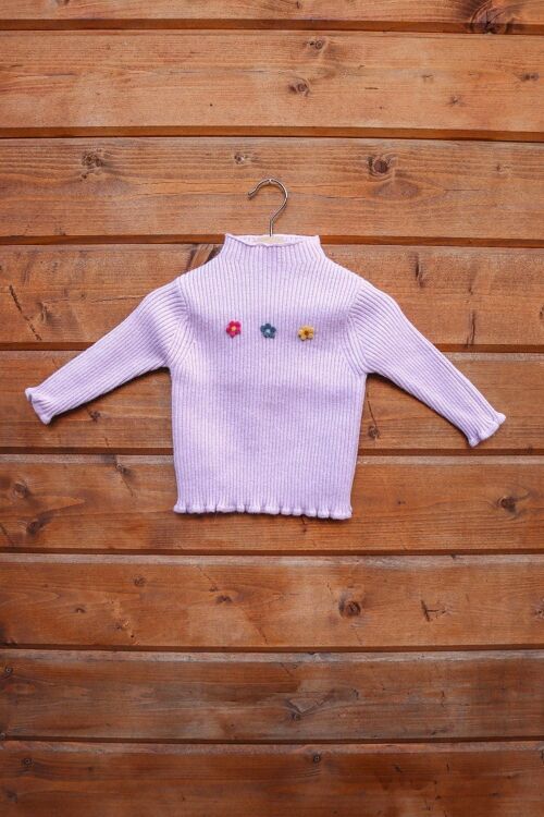 Elsie Sweater Lila - 100% Cotton