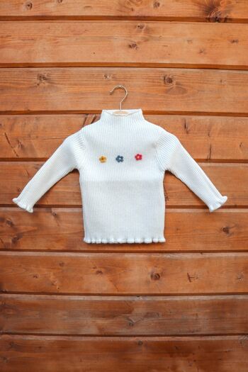 Pull Elsie Blanc - 100% Coton 3