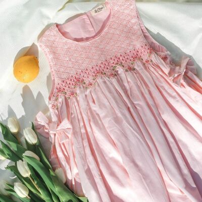 Madeline Dress Pink - 100% Cotton