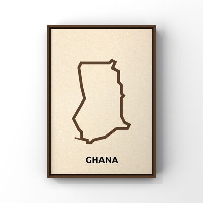 Map of Ghana - A4