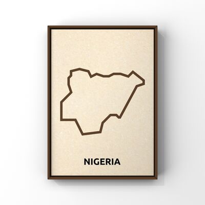 Map of Nigeria - A4