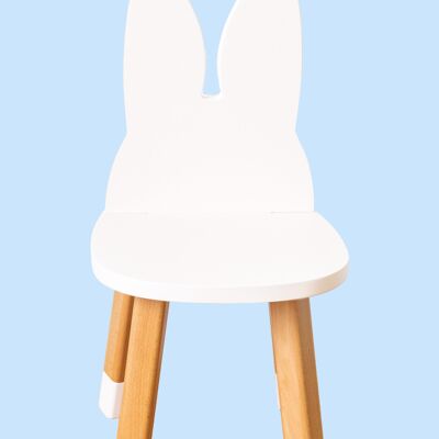 Chaise lapin blanche
