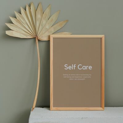 Self care - A4 - Brown