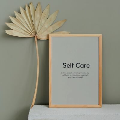 Self care - A4 - Grey