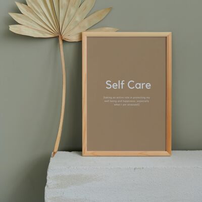 Self care - A3 - Brown