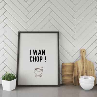 Chop - A4 - Grey