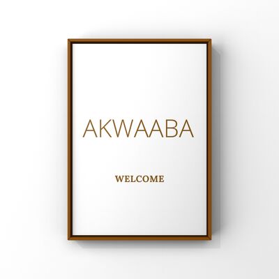 Akwaaba - A4 - white background