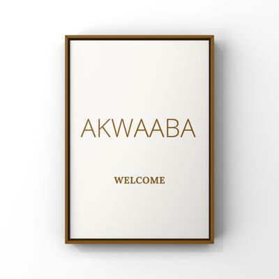 Akwaaba - A4 - beige background