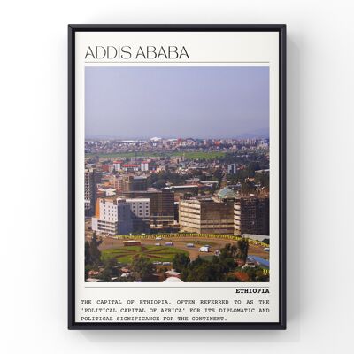 Addis Ababa poster - A3