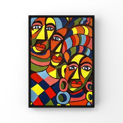 Trio faces - A5