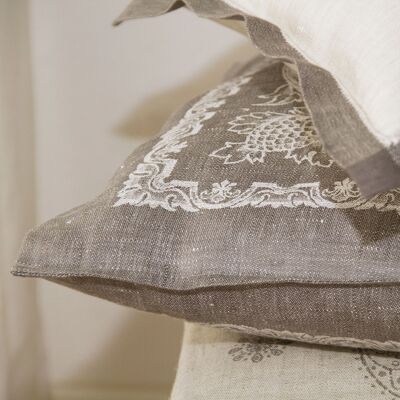 Pillowcase - Chateau - grey - 50x50cm