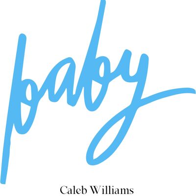 Baby personalised poster - Blue - A4
