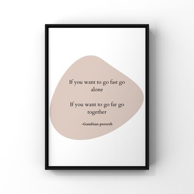Go fast Poster - A4