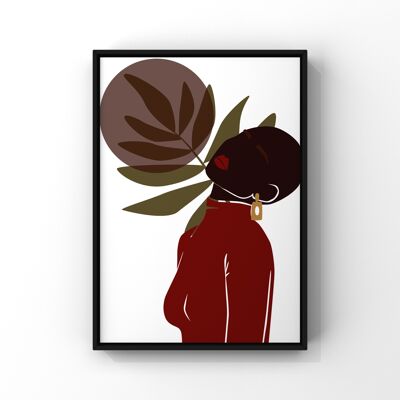 Sun and leaves poster - A5