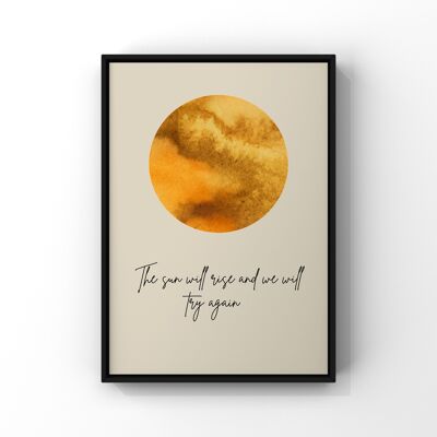 Rise quote poster - A4